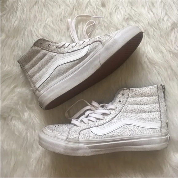 Suede Crackle Sk8 Hi Vans - Picture 3 of 7